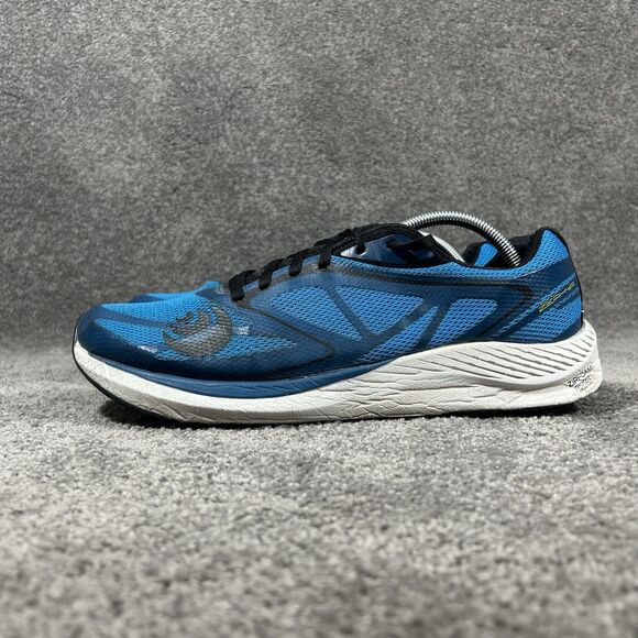 Topo Athletic Zephyr Men\'s Size 11.5 Blue Black Running Shoes Used Fabric Wear main image 7